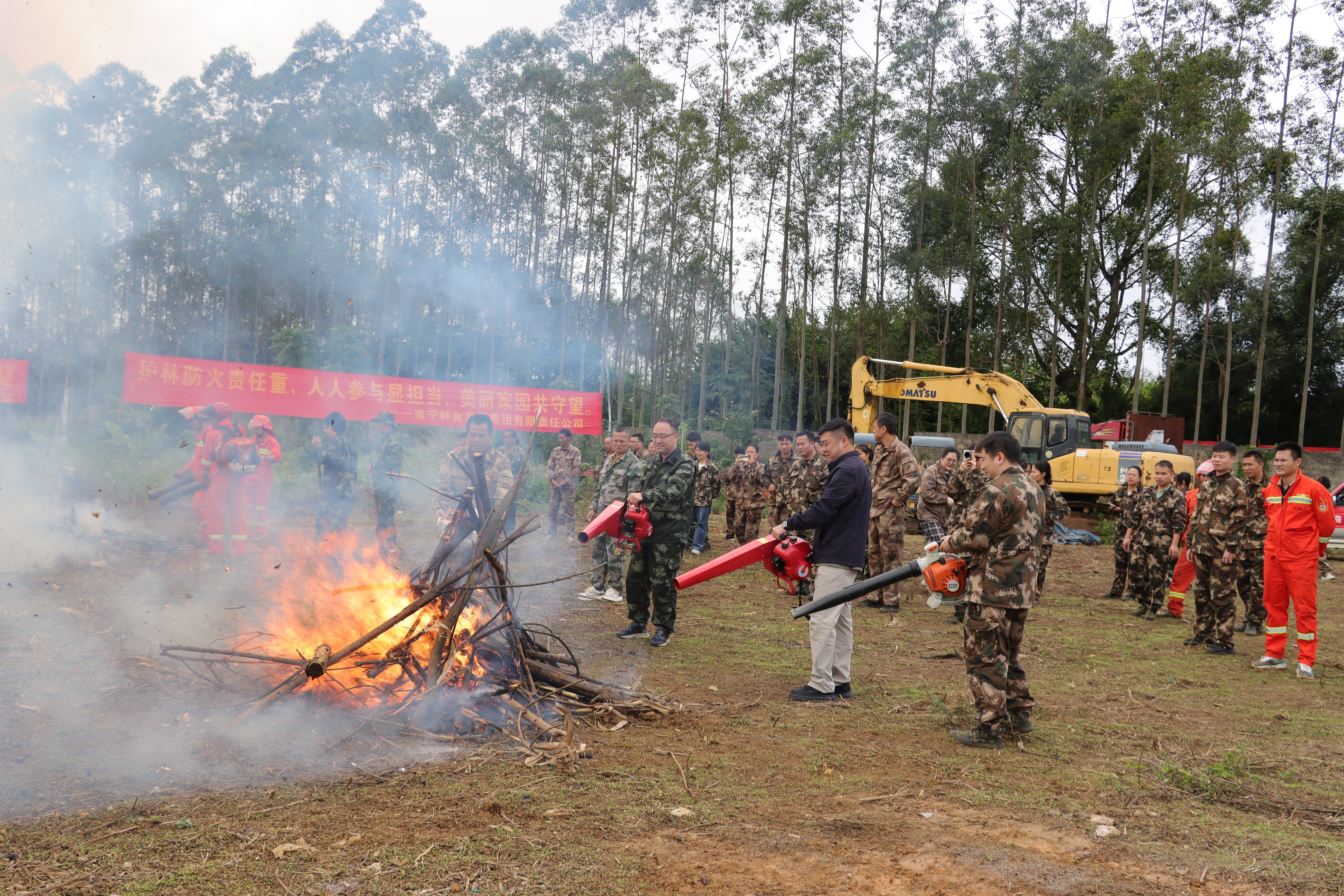 党建领航聚合力  防火织网护青山 ——南宁林业集团党支部与南宁市丁当林场党支部开展联建活动